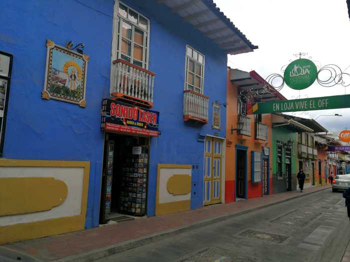 Calle Lourdes en Loja